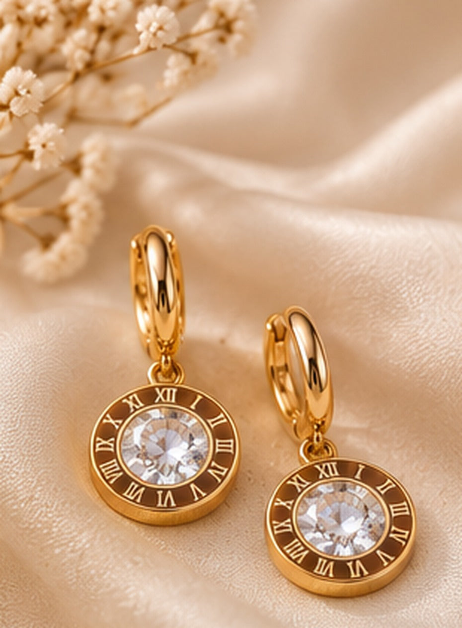 Pendientes Roma dorado Kanz