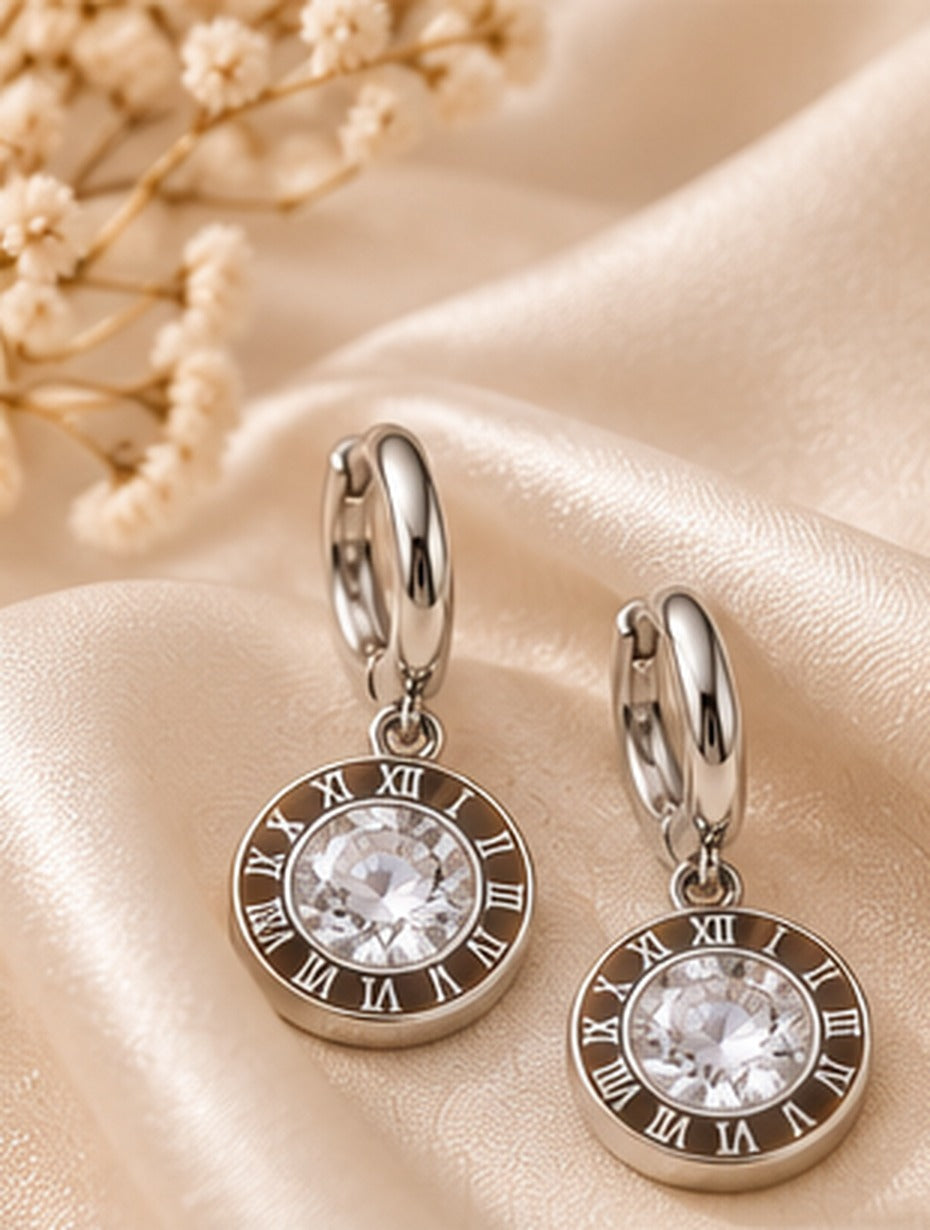Pendientes Roma plata Kanz